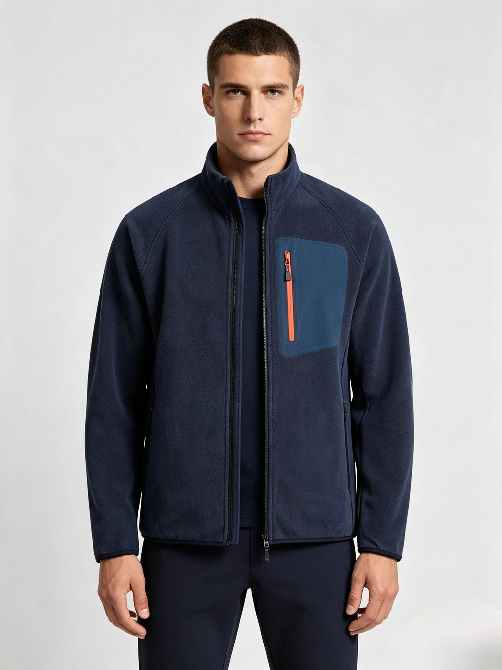 Veste en polaire d'avoine pour hommes