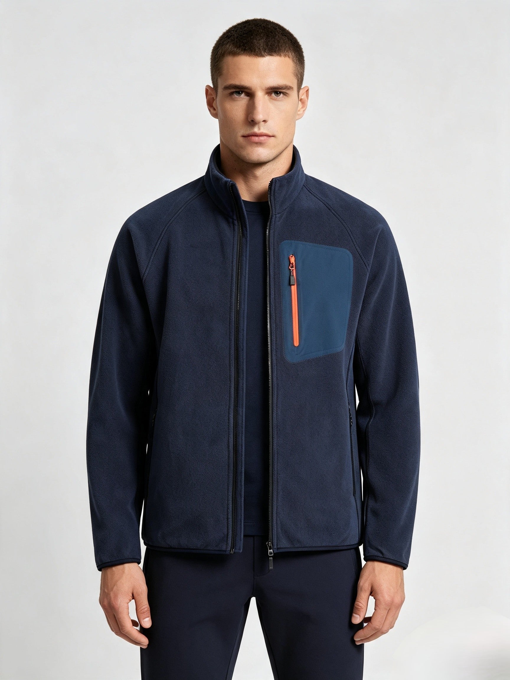 Veste en polaire d'avoine pour hommes