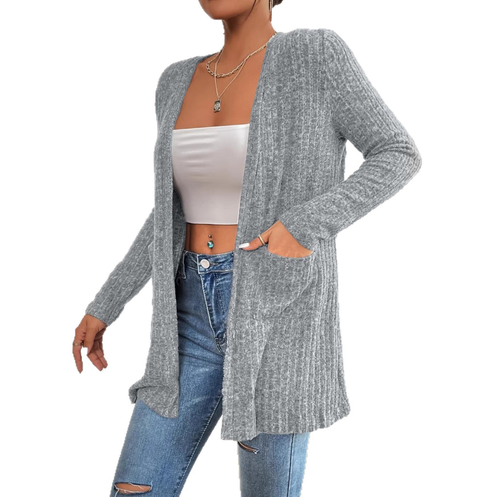 Cardigan à maille longue pour femmes