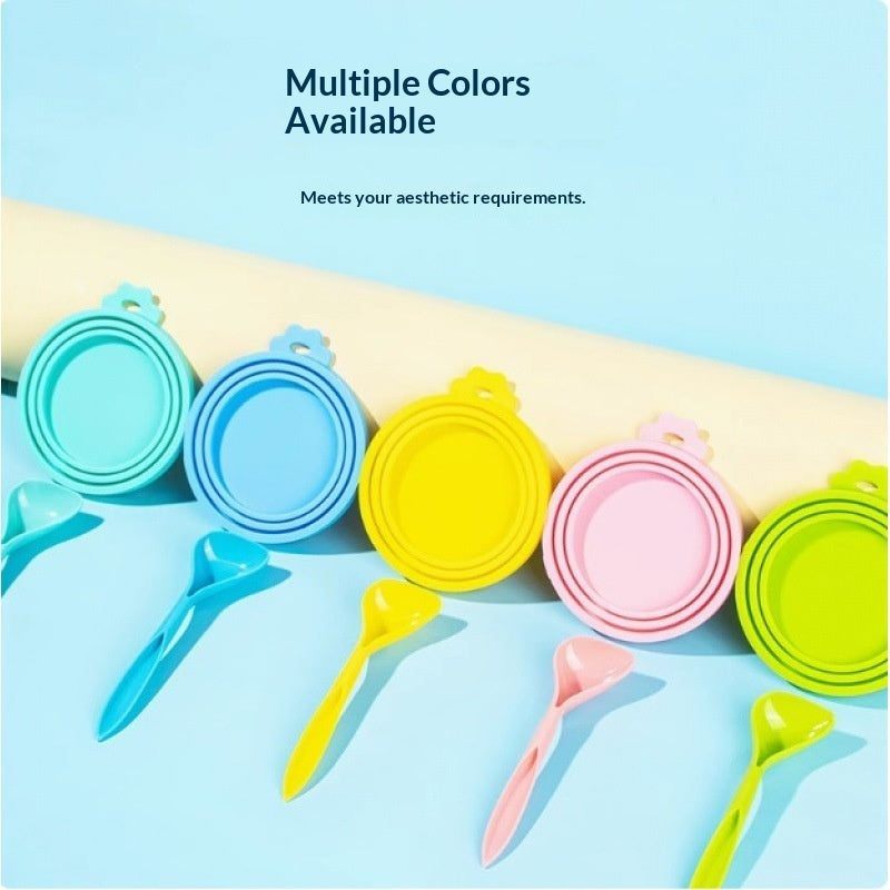 Couverture en silicone pour aliments pour chats