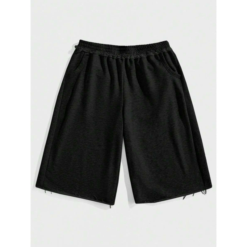 Shorts athlétiques mi-longueur en gris casual