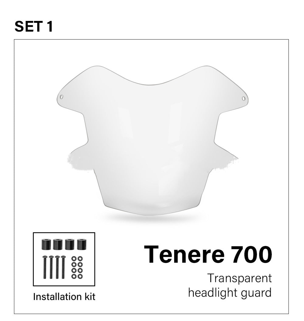 Feuille de protection en plastique de phare de moto Shell