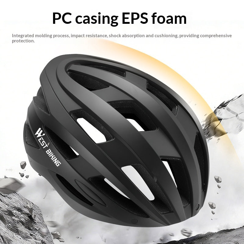 Casque de vélo amélioré avec lunettes intégrées