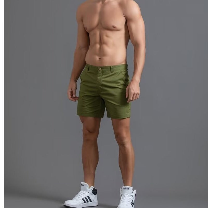 Hommes Robe Short Slim-fit Accentuate Muscles