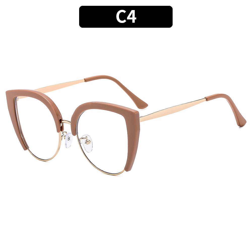 Lunettes de vue décontractées de style européen et américain avec lumière bleue