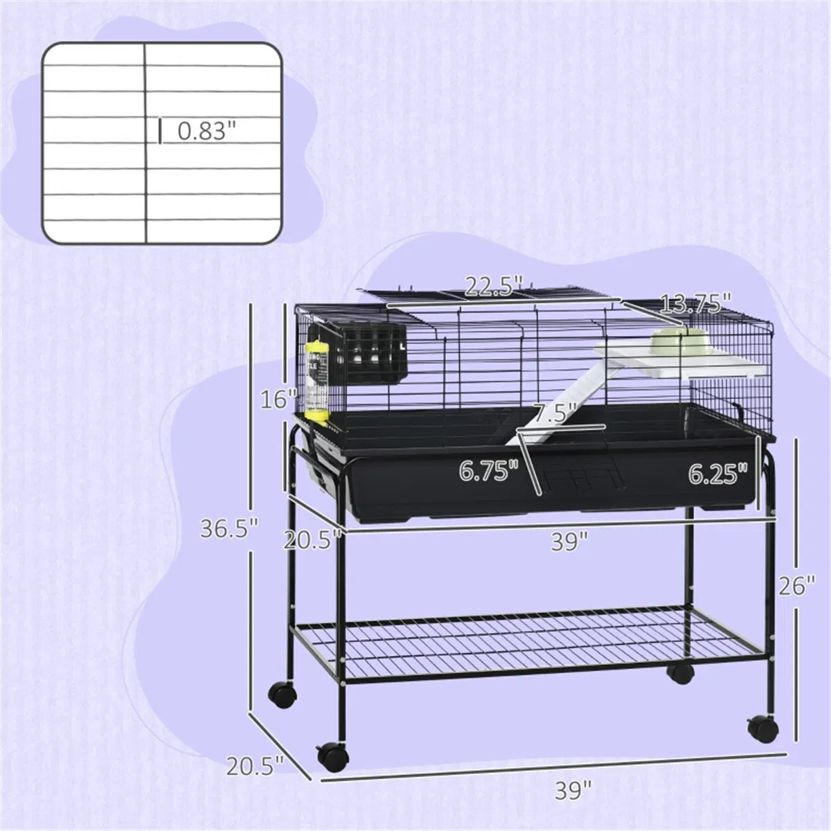 Cage de hamster/petite cage pour animaux/Cages pour animaux (Amazon Shipping)(Interdit par WalMart)