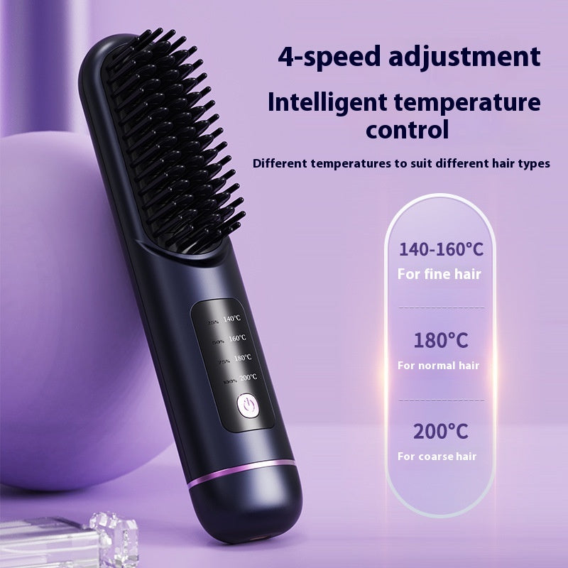 Combustion ménagère portable de charge Négatif Ion Comb à cheveux droits
