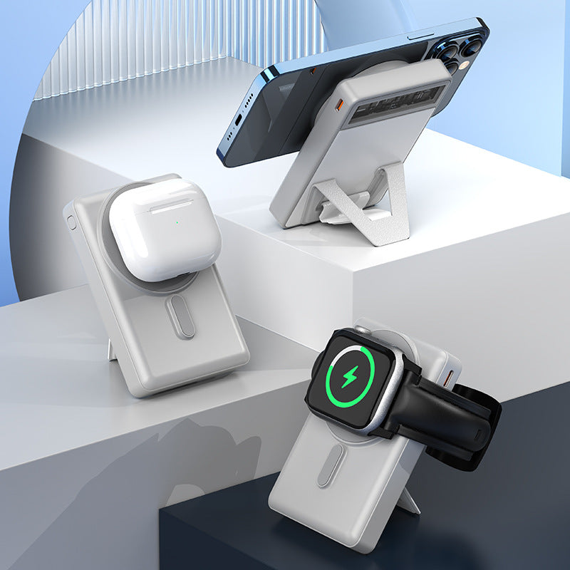 Trois-en-un Bracket Grande capacité magnétique sans fil