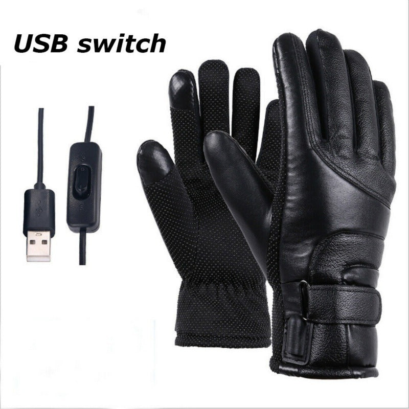 Gants Power Bank avec chauffage USB coupe-vent Et résistant au froid