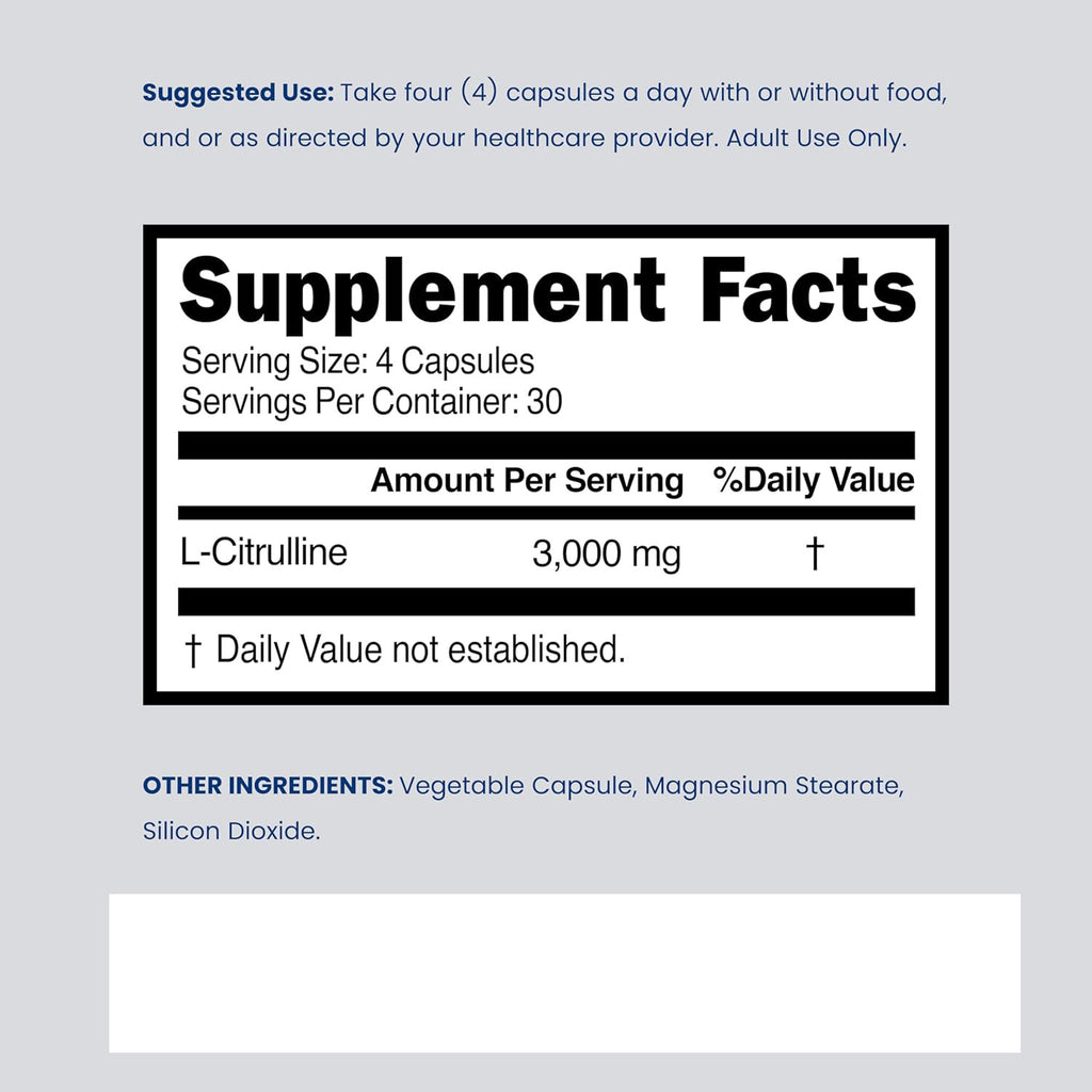 Capsules de citrulline