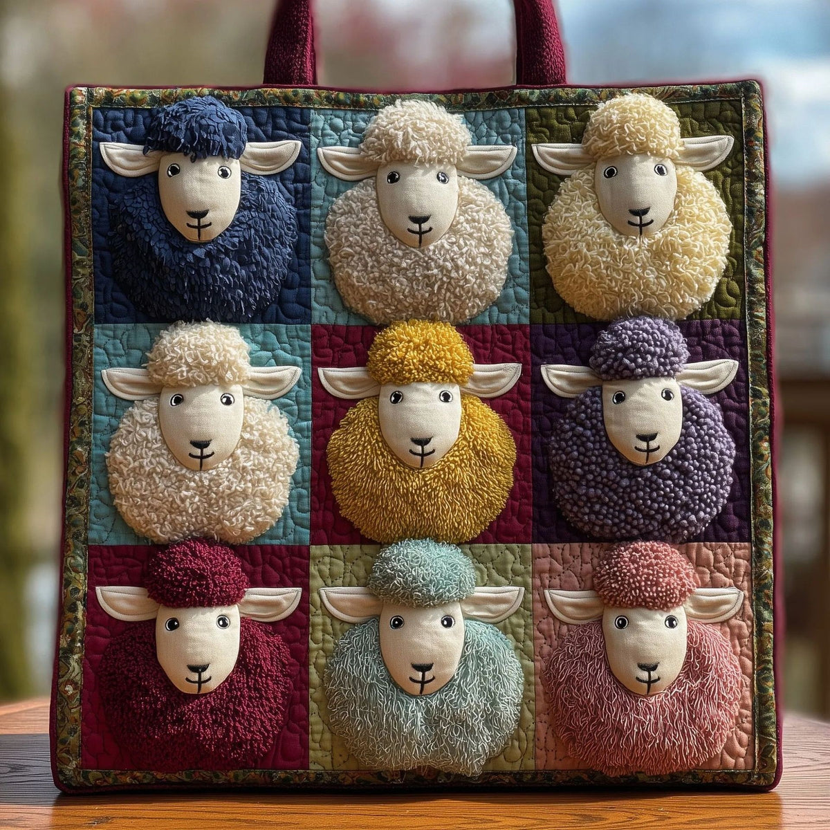 Sac à main pour femmes avec un motif en lamb-print