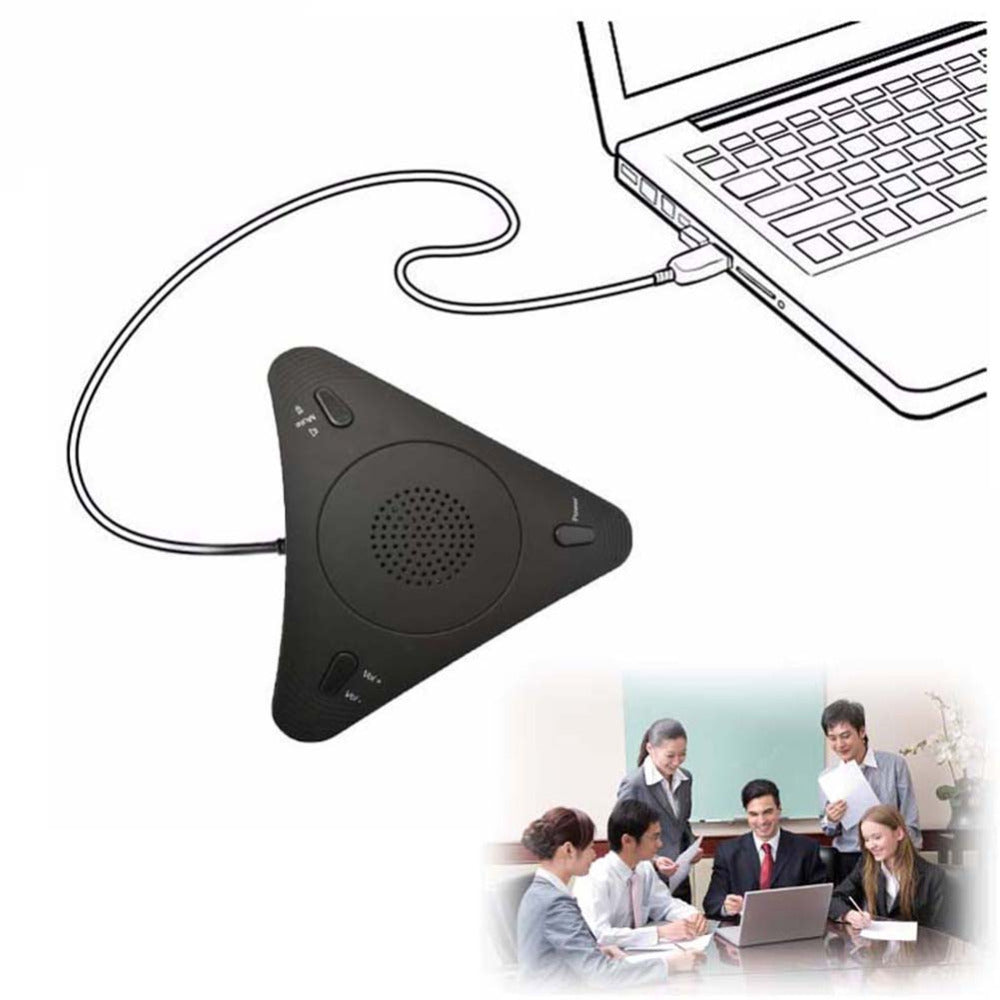 Conférence Vidéo Omnidirectionnelle Microphoneconférence Microphone Echo Canceller USB Gratuit D