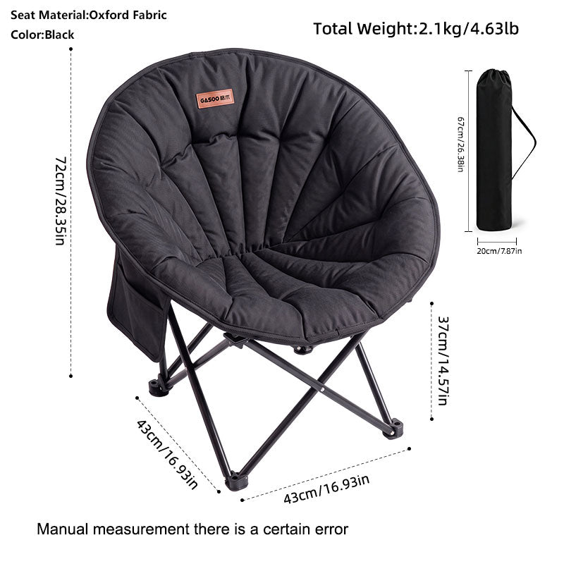 Chaise pliante en forme de soucoupe Shell pliable