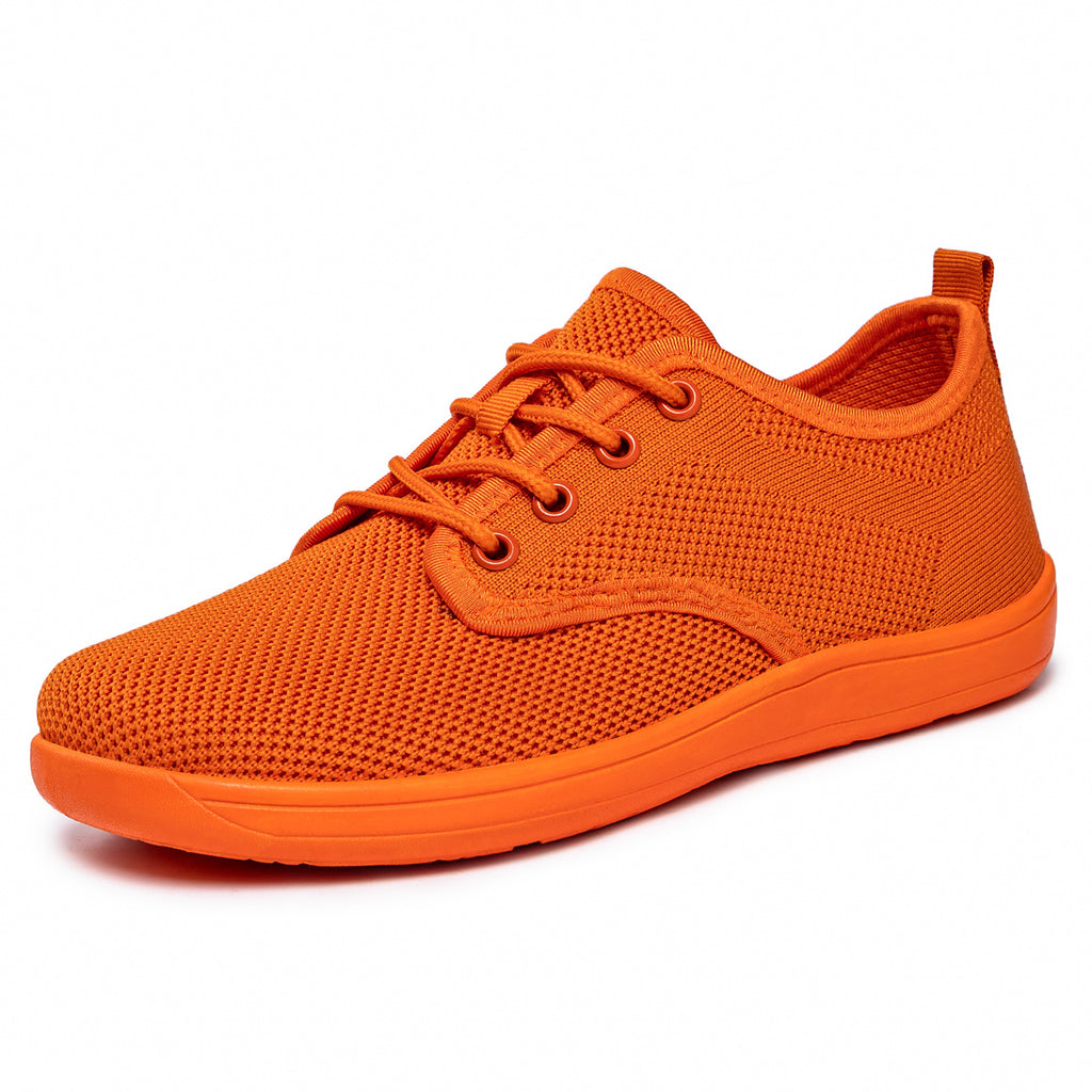 Chaussures Casual Solid Color Flyknit Breathable Large Toe Box