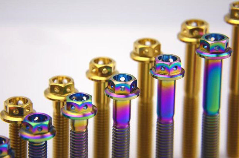 EFsolid Titanium Alliage Tête de vis Tête Plancher Vide Moto Vis modifiée