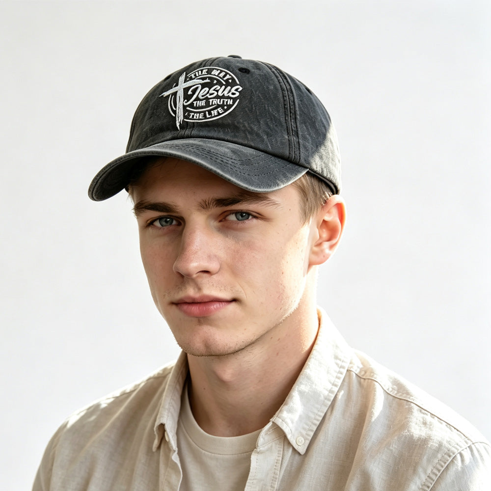 2pcs Vintage Washed Black Baseball Cap for Women Men