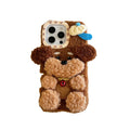 Mignon Furry Poodle cas téléphone