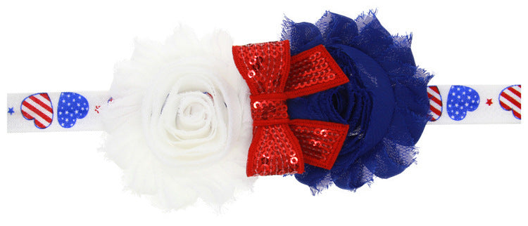 Bandeau de Rose rayée pour enfants