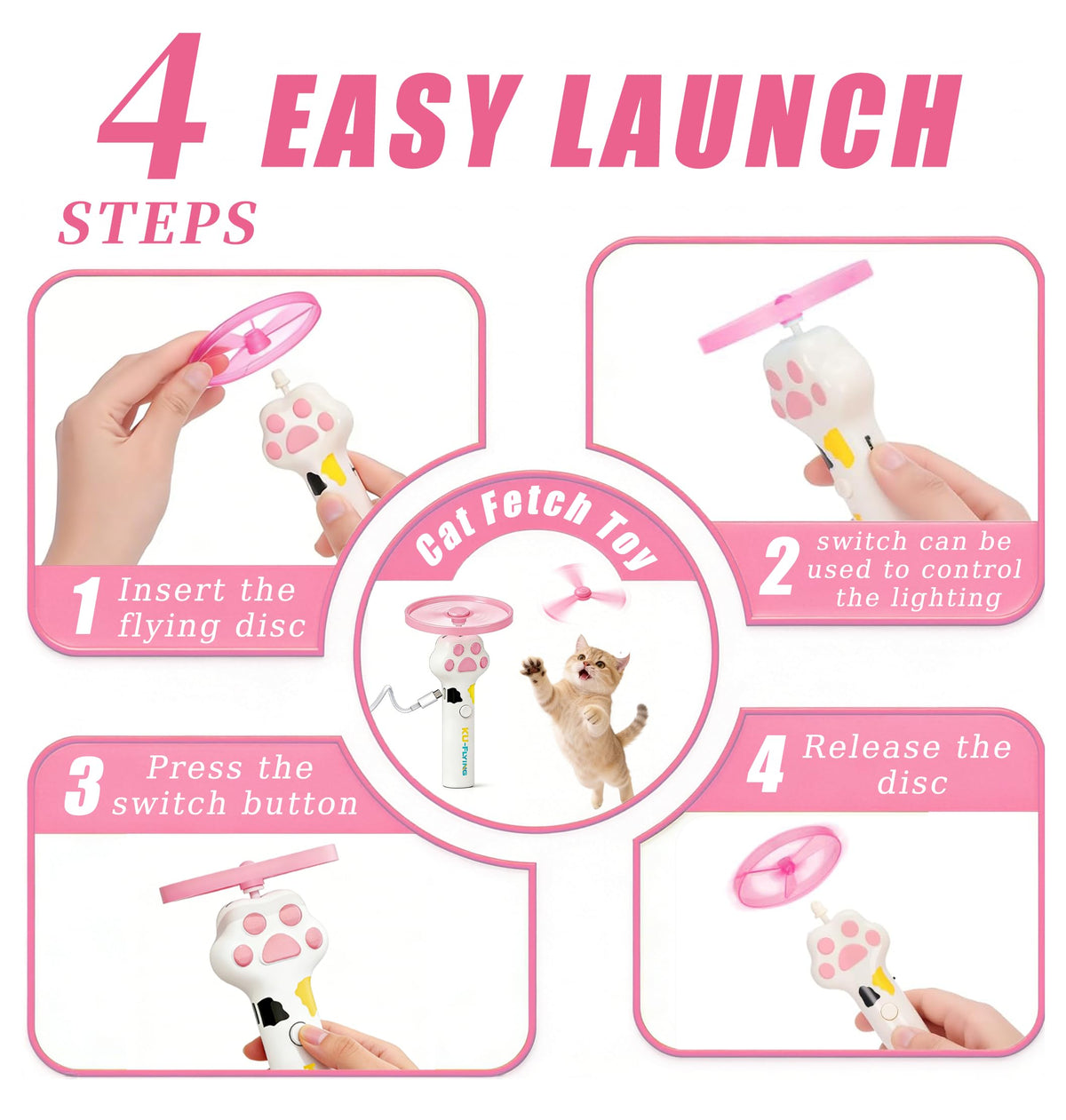 Cat Fetch Toy Launcher