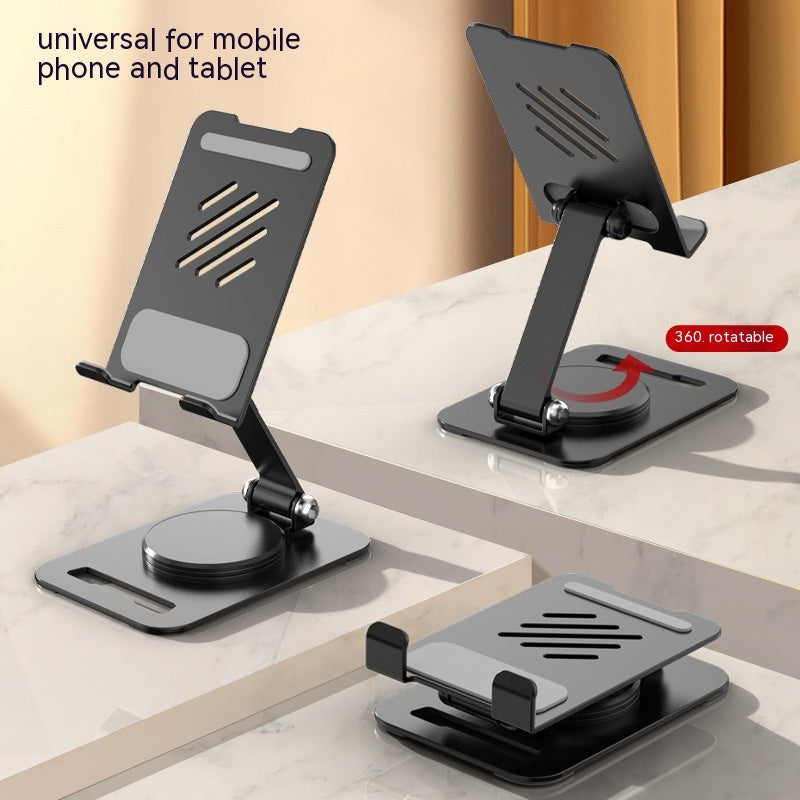360 Degrees Rotate Metal Desk Support de téléphone mobile Support pour téléphone Pad Bureau réglable T