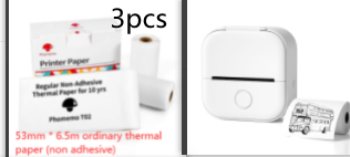 Imprimante Mini Thermique Portable Accueil Imprimante Photo Étudiant Mauvaise question Imprimante Bleu