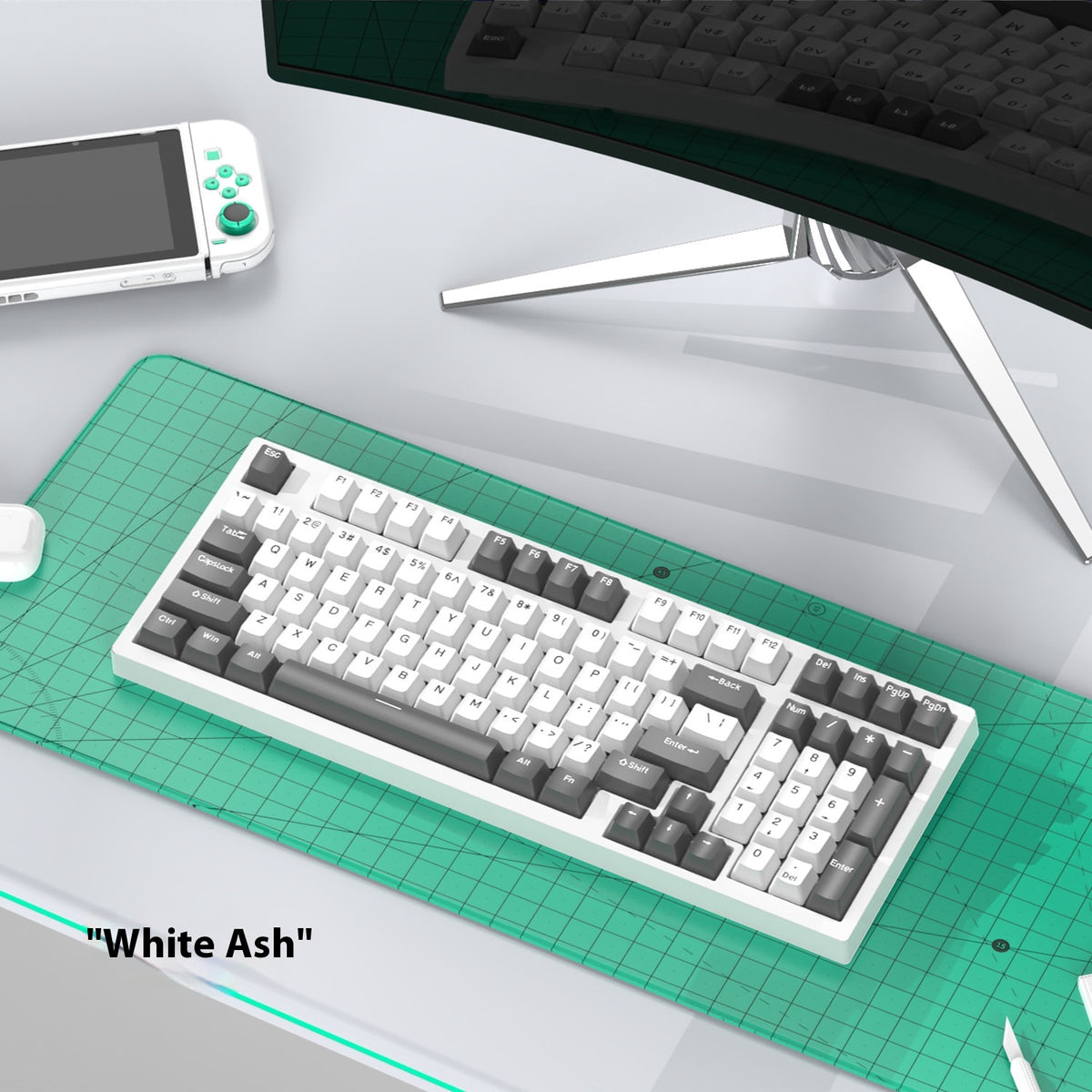 Custom mechanical keyboard with three mold Machinery Key Mouse Suit