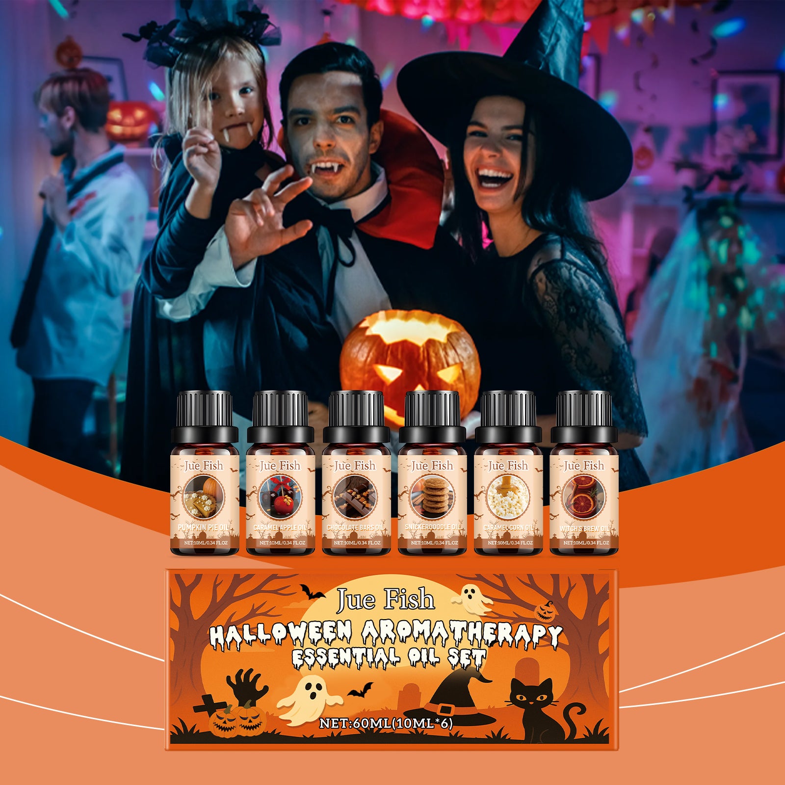 Halloween Aromatherapy Essential Oil Set 10mlx61box