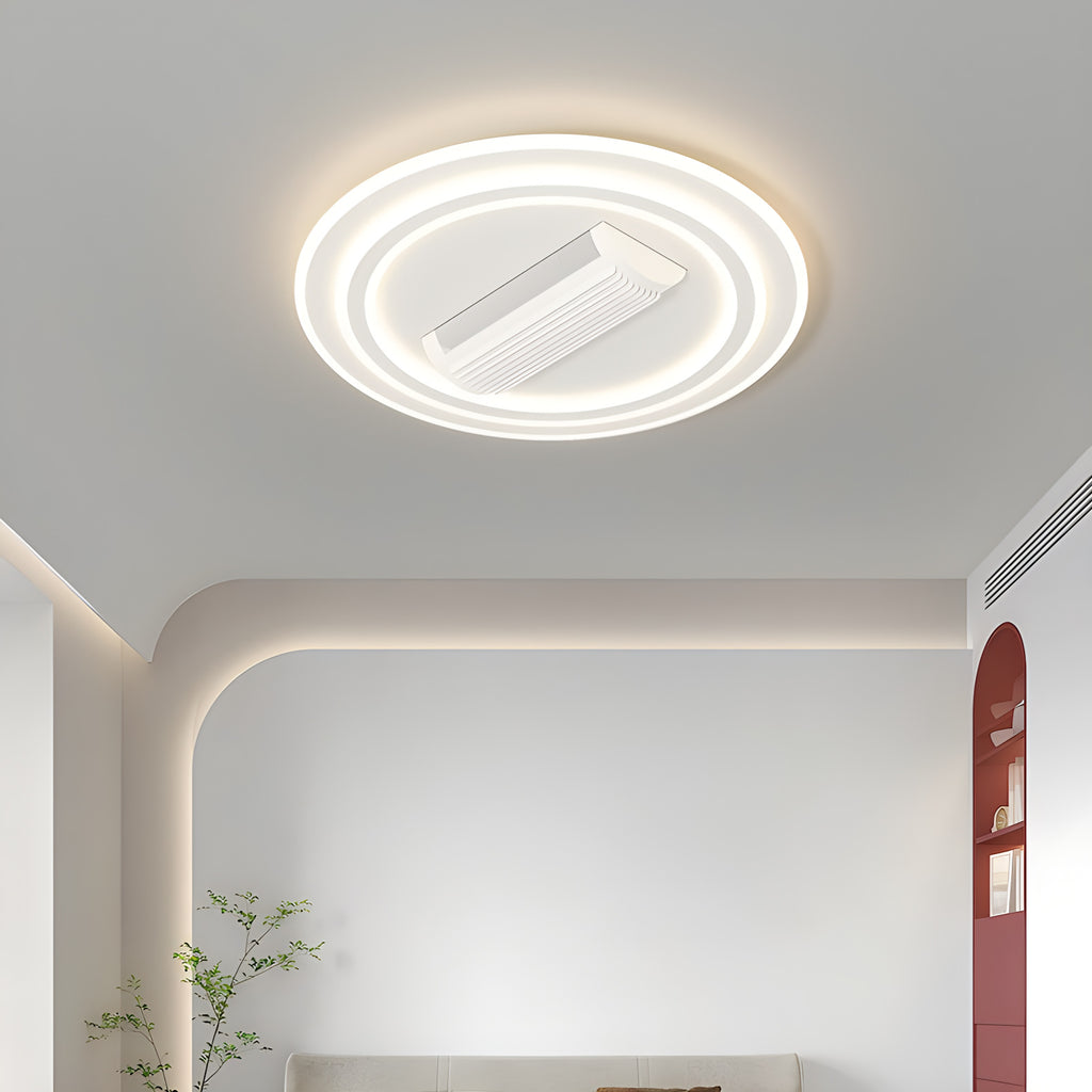 Lampe de ventilateur sans leafless avec télécommande contrôlée par l'application et graduation progressive
