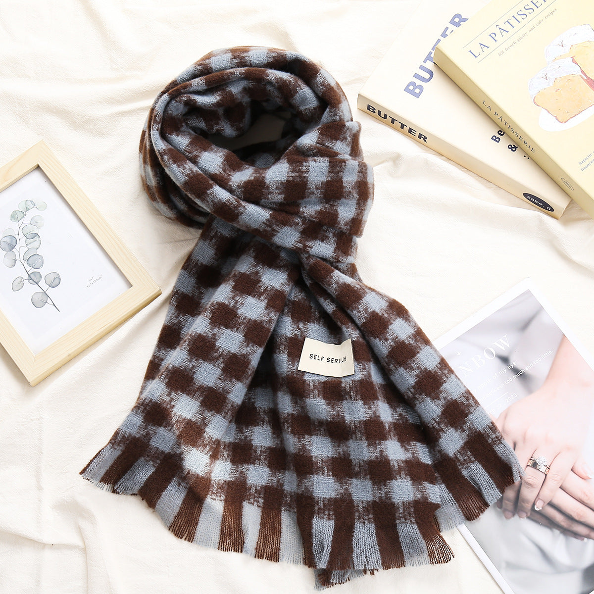 Foulard rétro-artistique en diamant plaqué femmes