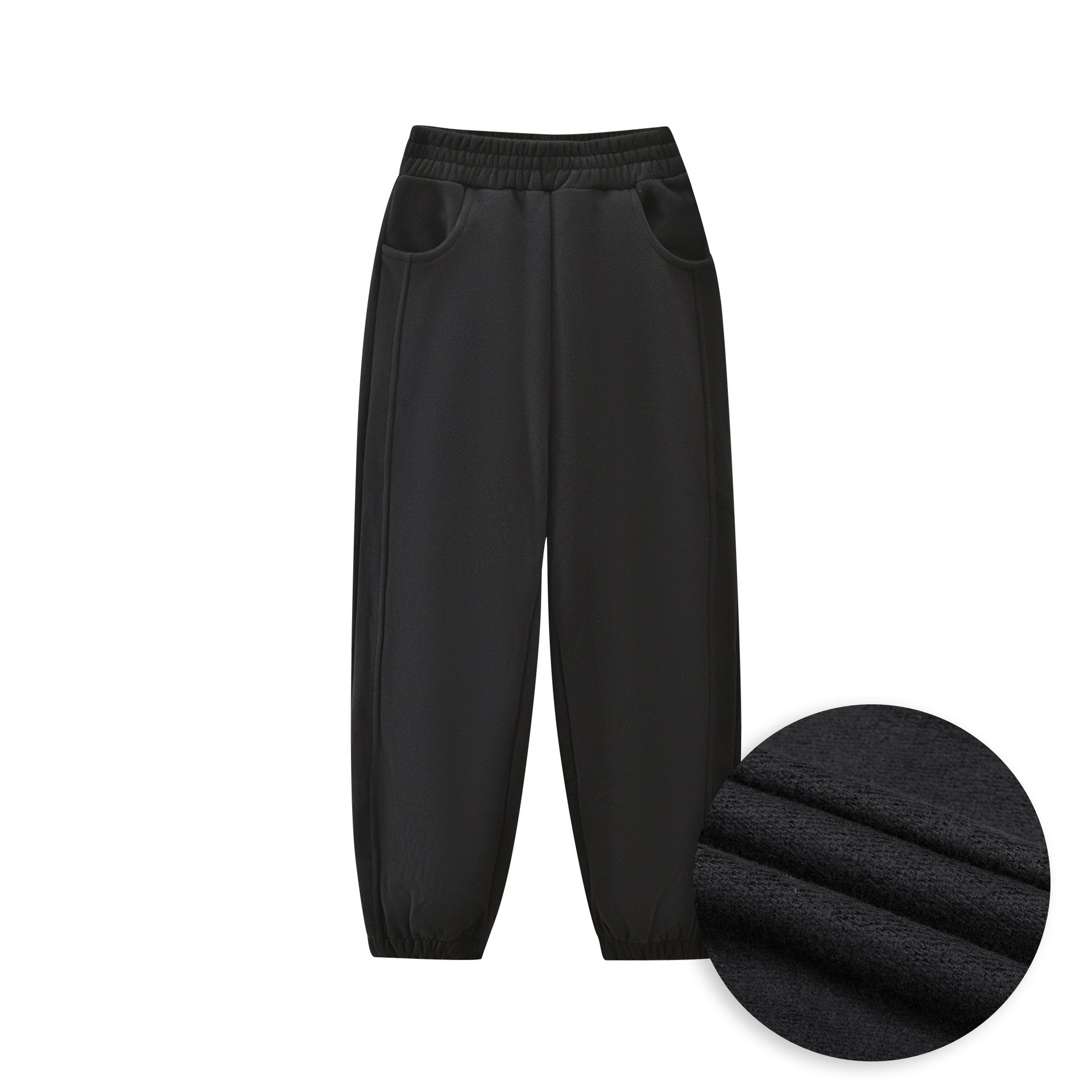 Sweat-pantalons rembourrés de couleur solide pour enfants