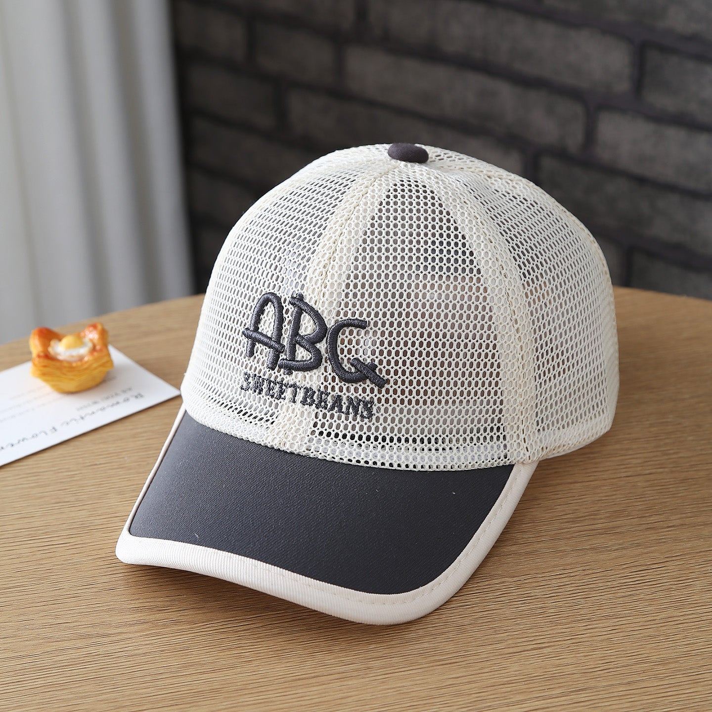 Casquette de baseball brodée pour enfants en tissu respirant ABC