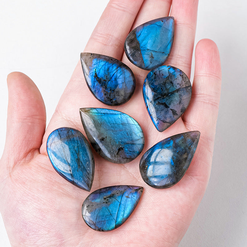 Cristal naturel Bleu Lumière Élonge les gouttelettes en pierre