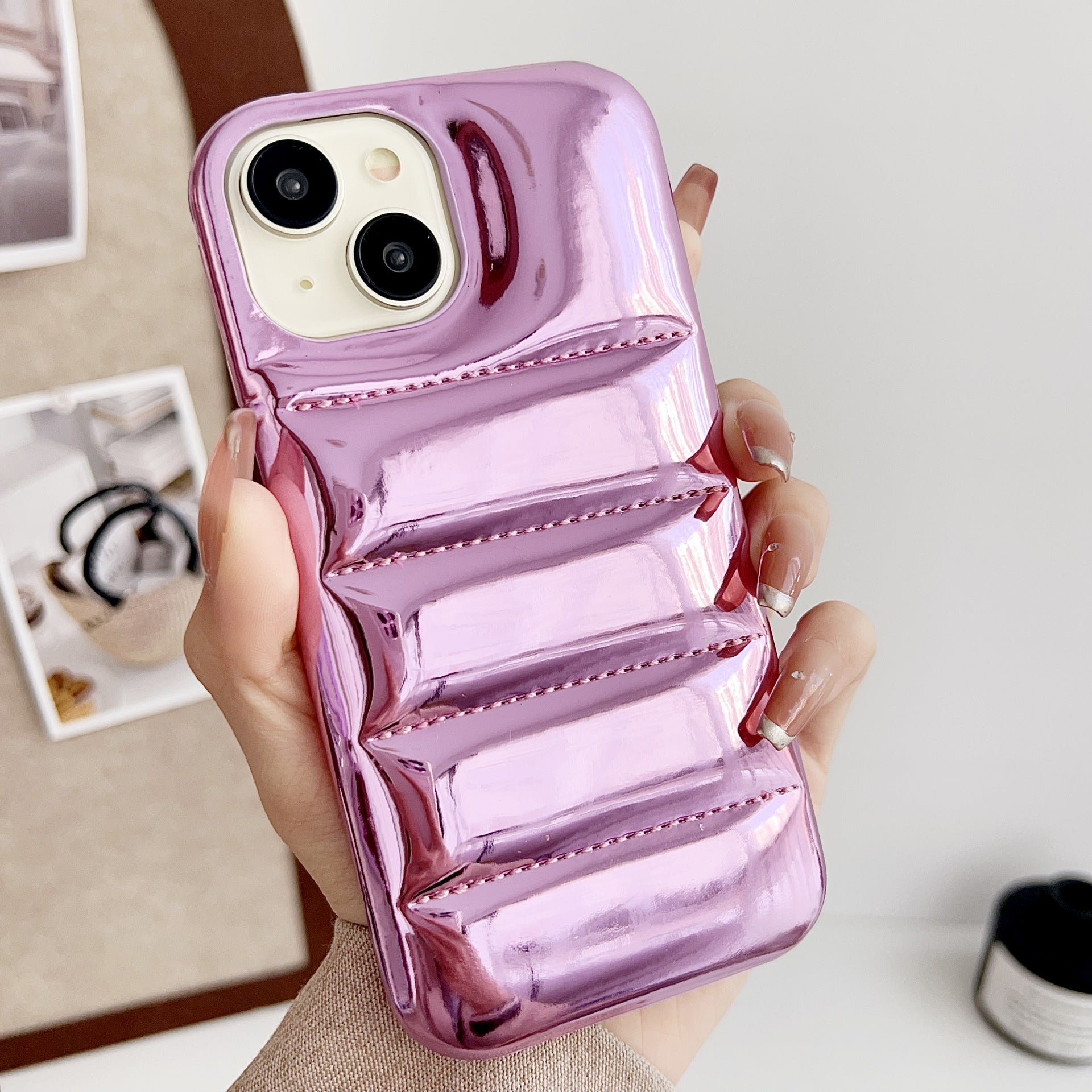 Applicable 17h Aurora Down Jacket Glossy High-End Téléphone Laser Case