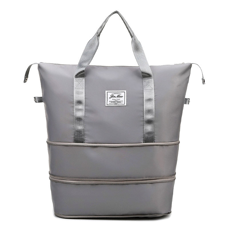 Sac de voyage Grande capacité Double expansion Portable Gym Sac à bagages étudiant Sto