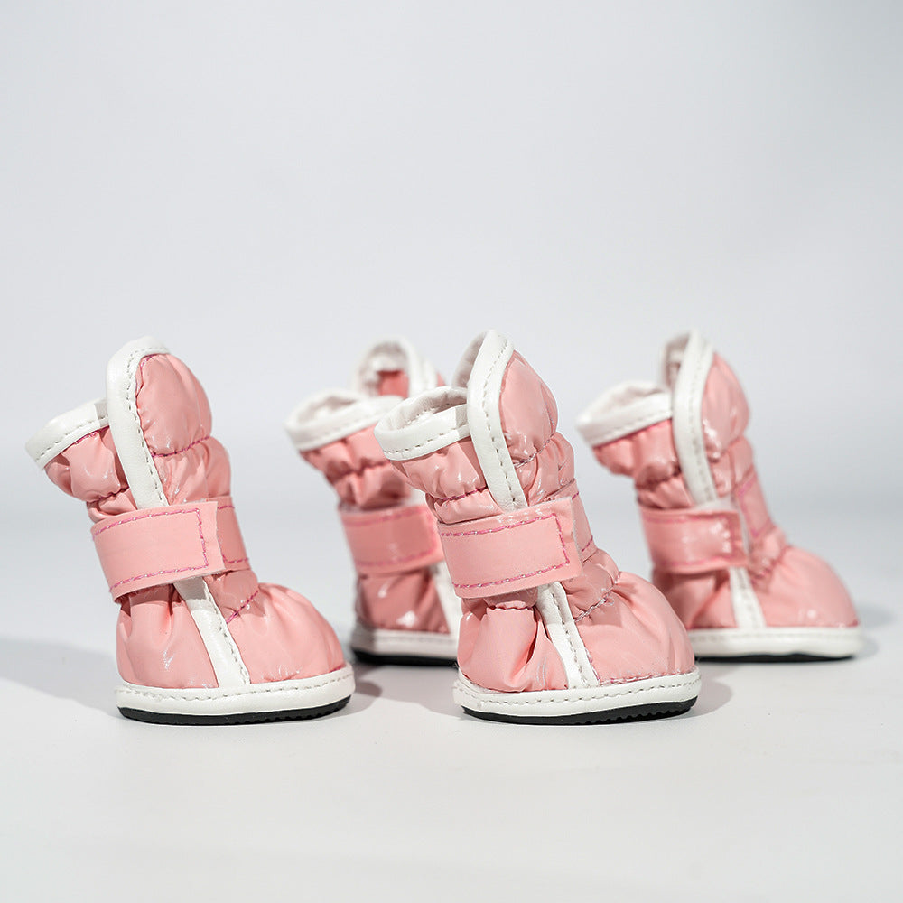 Chaussures de chien d'hiver Teddy Bichon Schnauzer Petites bottes de chien de neige imperméables Et Antifr