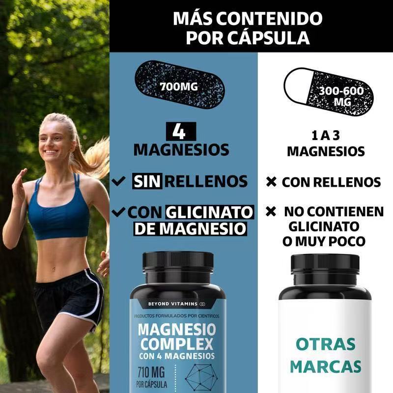 Gélules complexes de magnésium Magnésium Glycinate de magnésium Vitamines alimentaires
