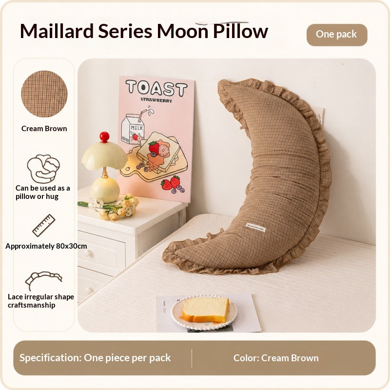 Coussin long et arrière en coton modèle Lune
