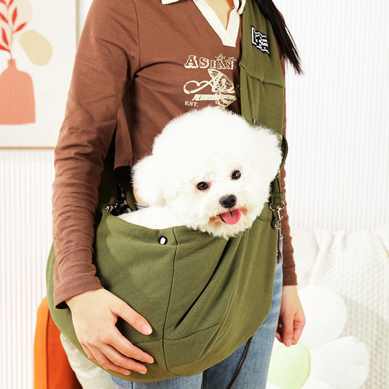 Polyester Pet Crossbody Sac avec poches
