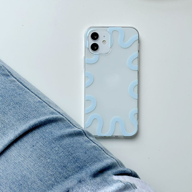 Simple boîtier de téléphone en plastique transparent tout compris