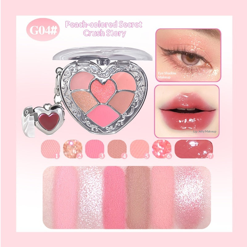 Palette à paupières et lèvres pour maquillage naturel quotidien