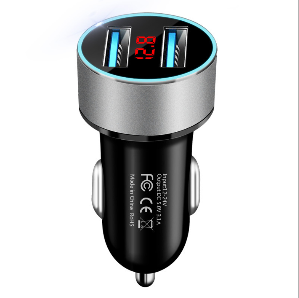 LED affichage numérique chargeur de voiture