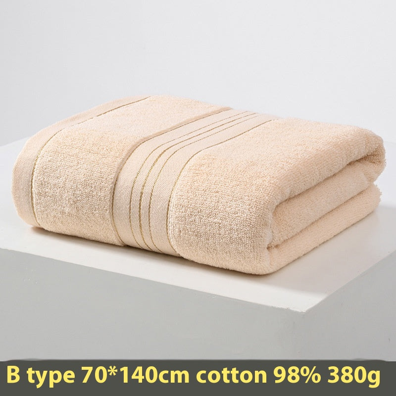 Serviette de coton pur de couleur solide portable
