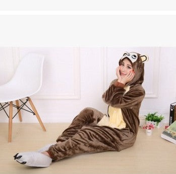 Lapin Animal Pajamas Version Toilette Accueil Service
