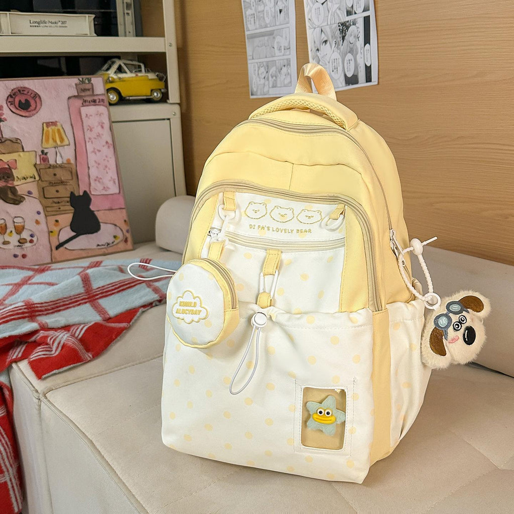Sac à dos de voyage léger de style Preppy pour les étudiants du collège et du lycée