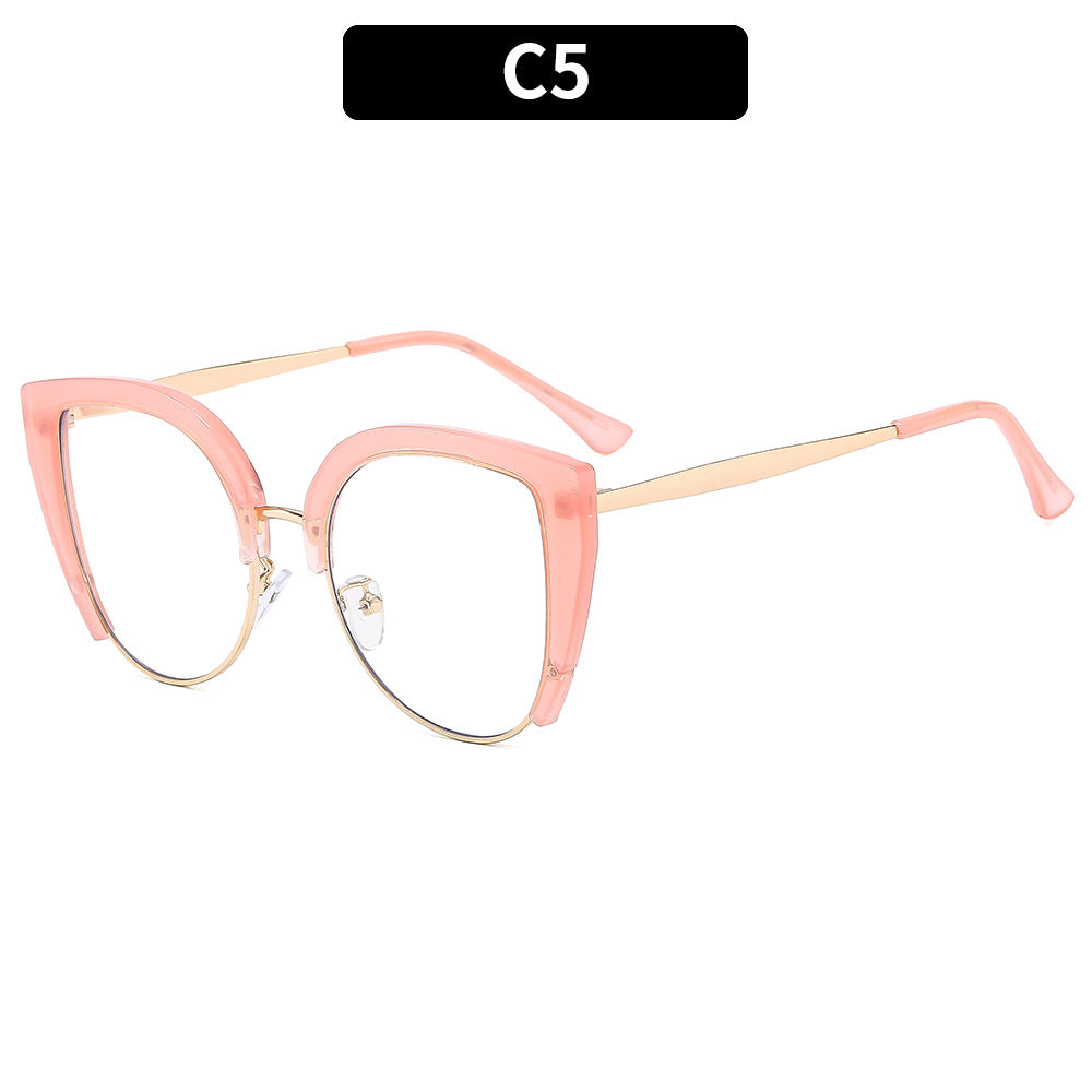 Lunettes de vue décontractées de style européen et américain avec lumière bleue