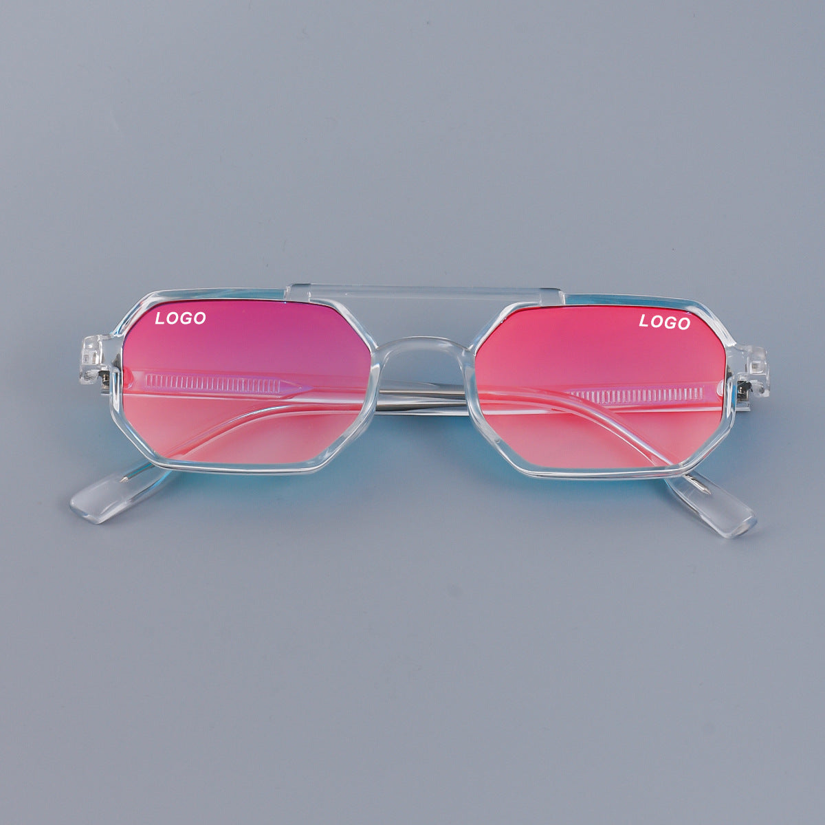 Lunettes de soleil mode européenne et américaine double pont