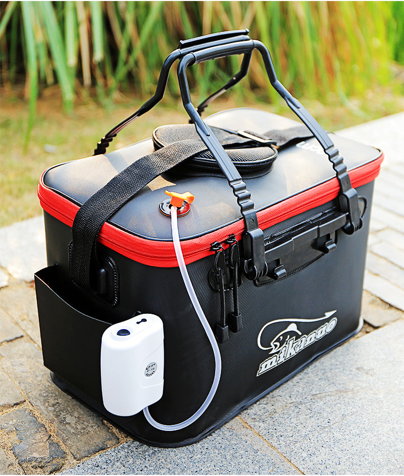 EVA sac de pêche portable pliant Thicken Live Fishing Box Tank Bucket Camping Fishing Tack