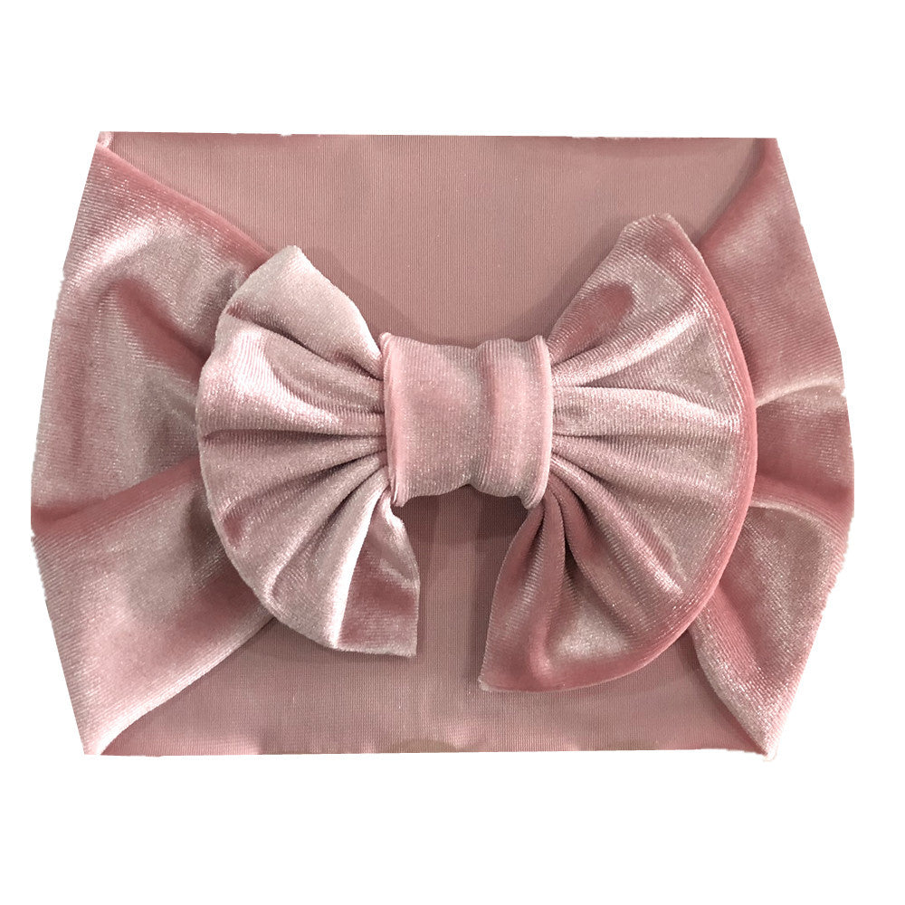 Bandeau de velours festif multicolore pour enfants avec accessoires cheveux stretchy