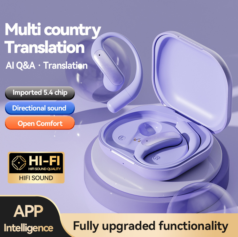 Traduction transfrontalière de l'IA populaire M122 Ultra longue endurance suspension oreille Type faible latence