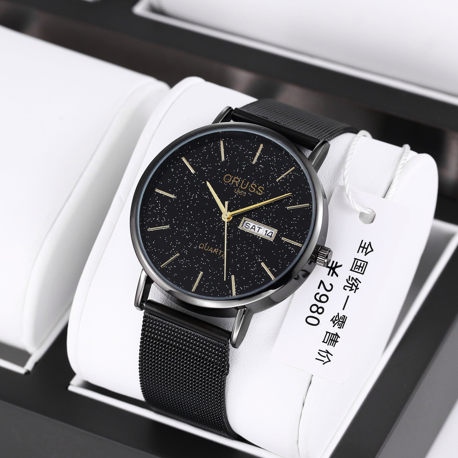 Entièrement automatique Montre mécanique Pointeur de calendrier homme acier fin